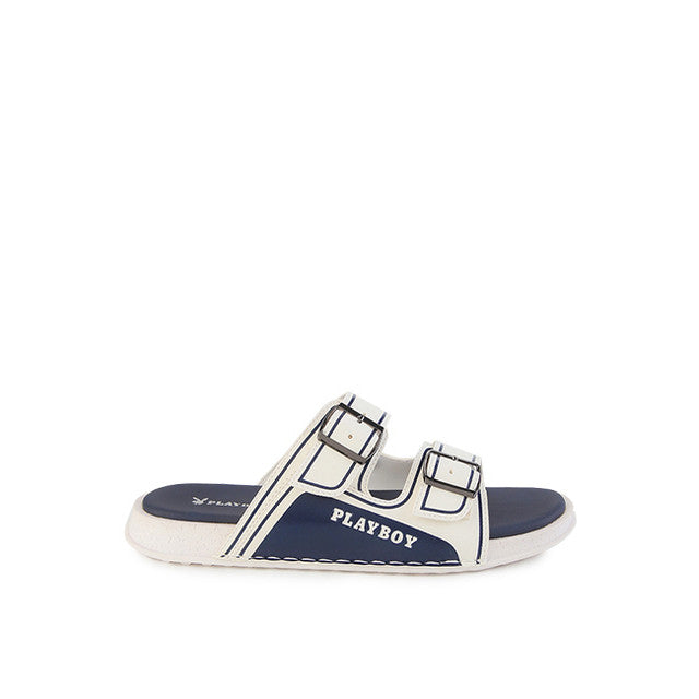 Playboy Sandal Pria Packard Strap 1 In White