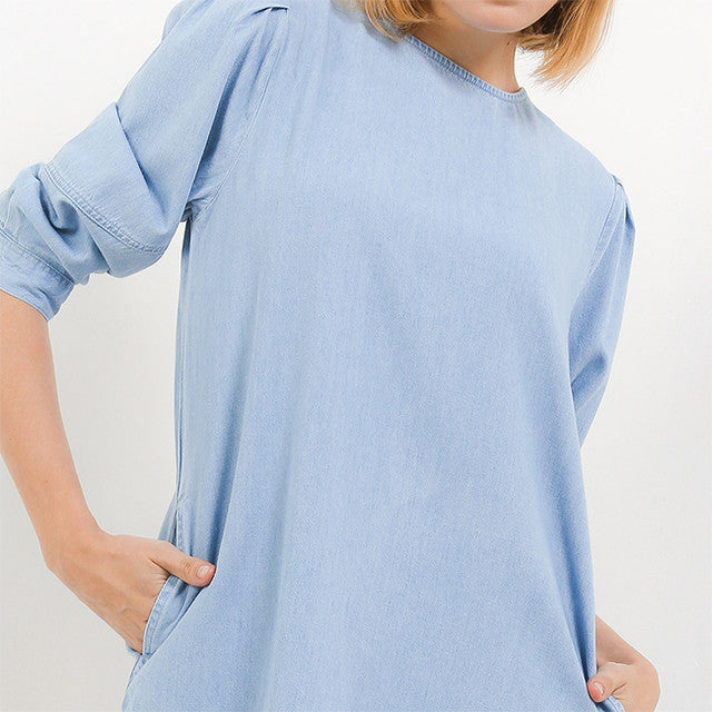 Hush Puppies Pakaian Wanita Dress Camaroon In Light Blue