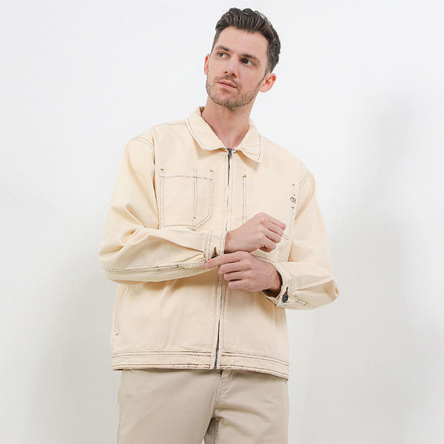 Obermain Pakaian Pria Jackets Archibald In White