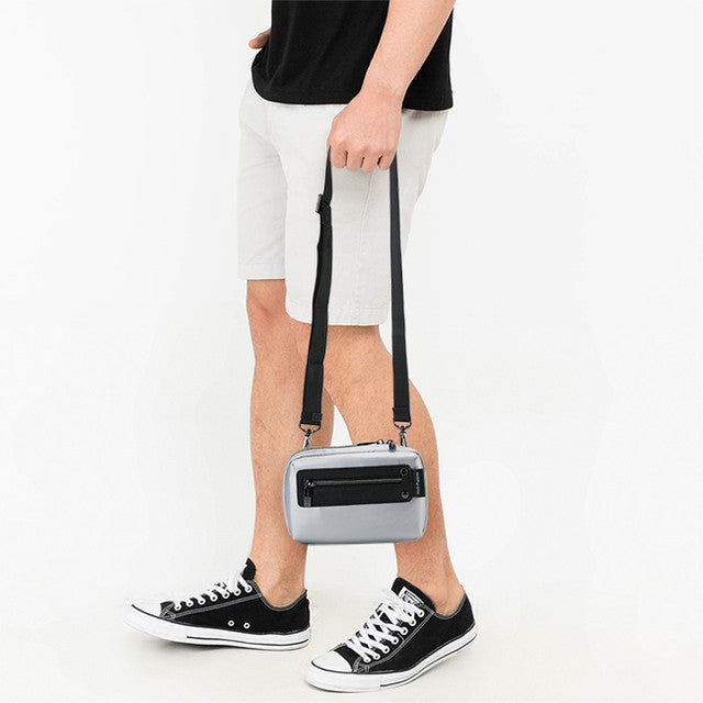 Hush Puppies Tas Pria Cross Body Malone Crossbody Bag In Silver