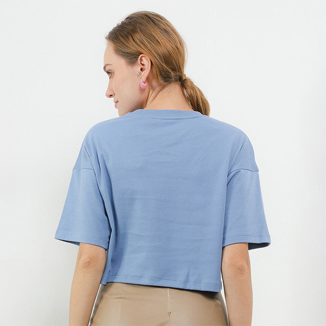 Hush Puppies Pakaian Wanita T Shirt Dienstag In Blue