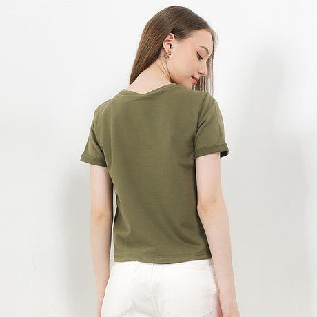 Hush Puppies Pakaian Wanita T Shirt Bsc Glena 2 In Olive