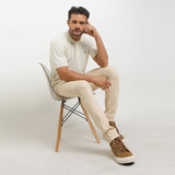 Hush Puppies Pakaian Pria Polo Tutto In Off White