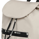 LeSportsac Tas Backpack Wanita Traveler Drawstring Backpack In Heritage Trio Driftwood