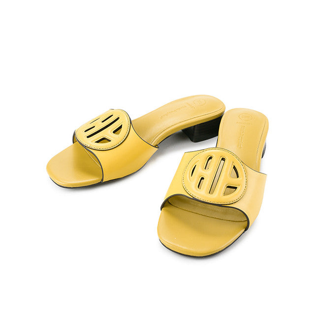 Hush Puppies Sandal Wanita Heels Lindsay In Mustard