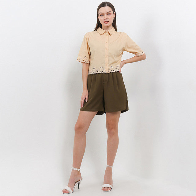 Hush Puppies Pakaian Wanita Shirt Harumi In Khaki