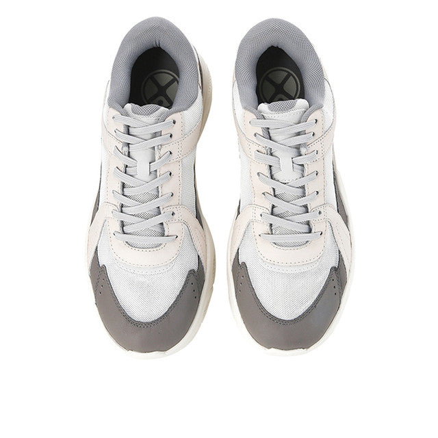 Hush Puppies Sepatu Pria Sneakers Movement Lace Up In White Leather