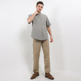Obermain Pakaian Pria Shirt Barney In Light Gray
