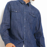 Hush Puppies Pakaian Pria Denim Tim In Medium Blue