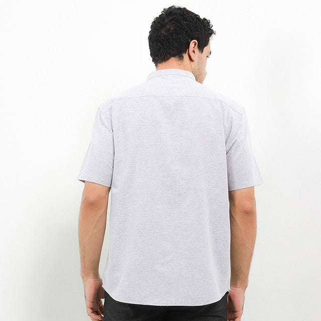 Hush Puppies Pakaian Pria Shirt Kola In Light Gray