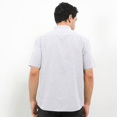 Hush Puppies Pakaian Pria Shirt Kola In Light Gray
