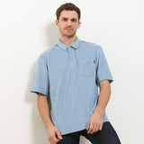 Hush Puppies Pakaian Pria Polo Kram In Light Blue