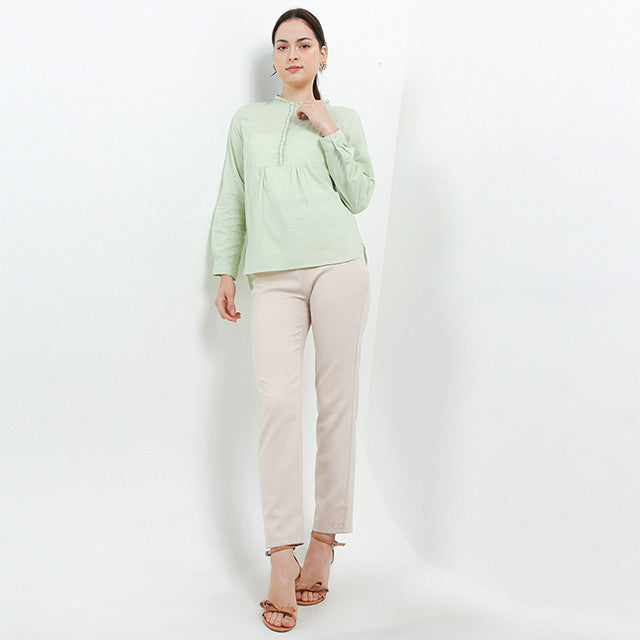 Hush Puppies Pakaian Wanita Blouse Tubba In Green