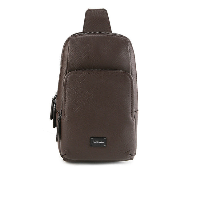 Hush Puppies Tas Pria Madison Chest Bag In Dark Brown