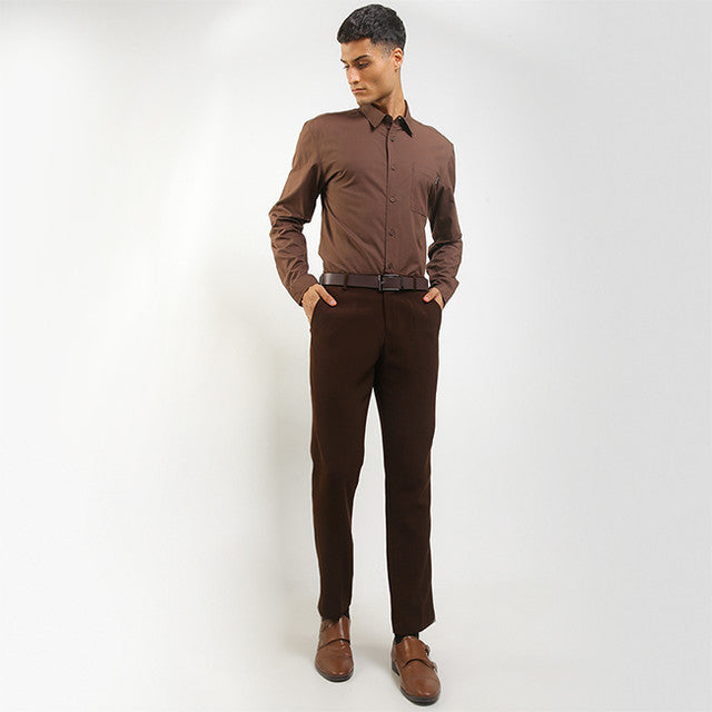 Hush Puppies Pakaian Pria Shirt Capitol In Brown
