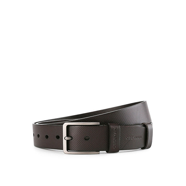 Obermain Accessories Pria Belt German Pin Casual In Dark Brown 42