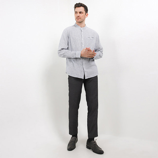 Hush Puppies Pakaian Pria Shirt Safron In Navy