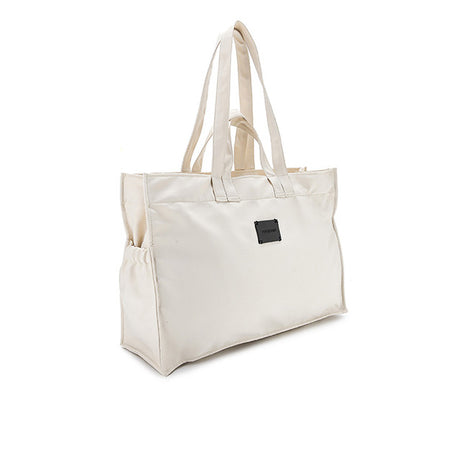 Ave Nylon Tote Bag L In Beige