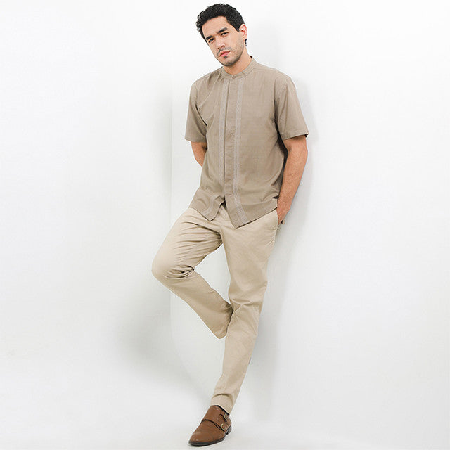 Hush Puppies Pakaian Pria Shirt Dolma In Khaki