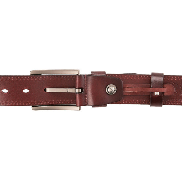 Hush Puppies Aksesoris Pria Belt Frank Pin In Dark Brown