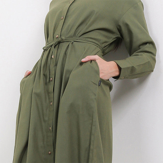 Hush Puppies Pakaian Wanita Dress Bohlani In Olive