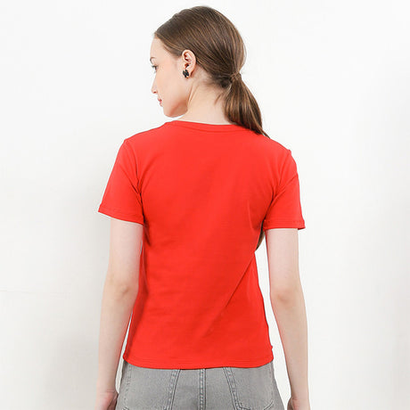 Hush Puppies Pakaian Wanita T Shirt Bsc Vierra V In Red