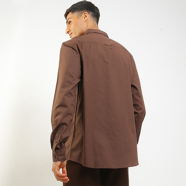 Hush Puppies Pakaian Pria Shirt Capitol In Brown