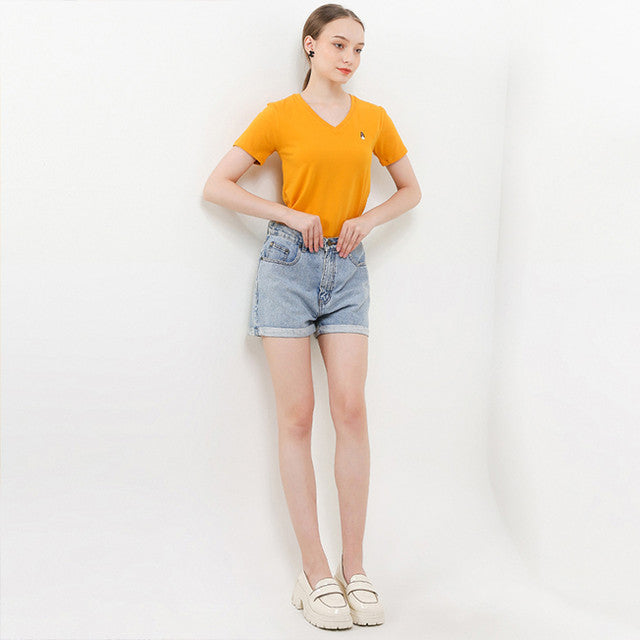 Hush Puppies Pakaian Wanita T Shirt Bsc Vierra V In Yellow