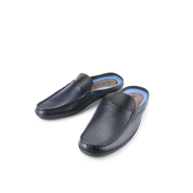 Hush Puppies Sepatu Pria Kovic Vatro Mules In Navy
