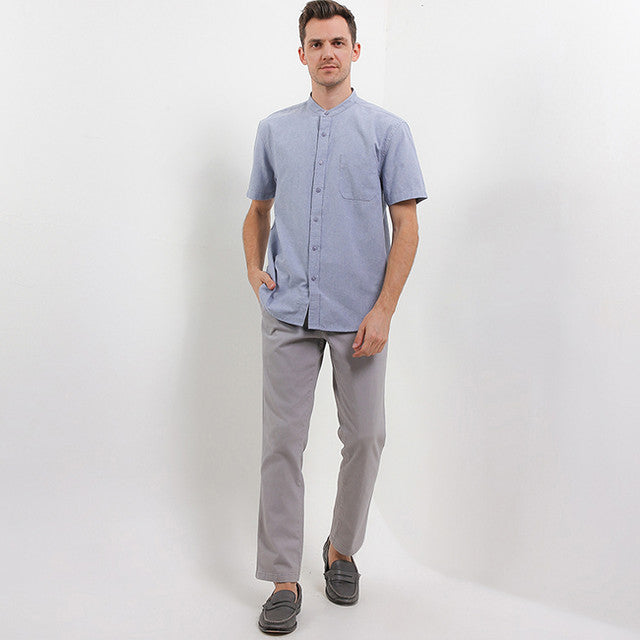 Hush Puppies Pakaian Pria Shirt Bsc Stromboli In Navy