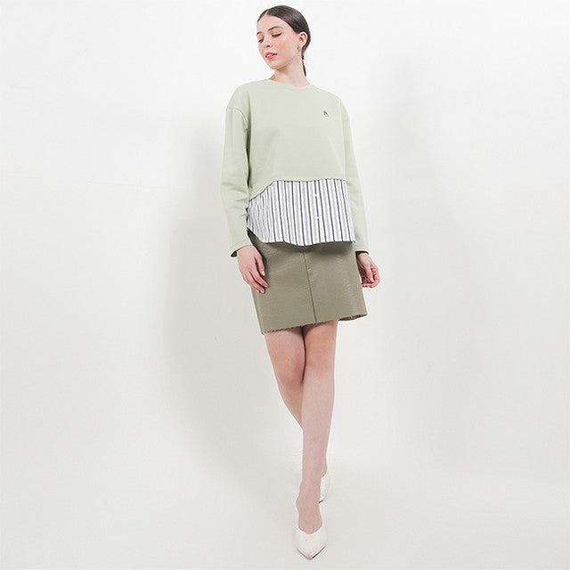 Hush Puppies Pakaian Wanita Blouse Thelma Ts In Sage