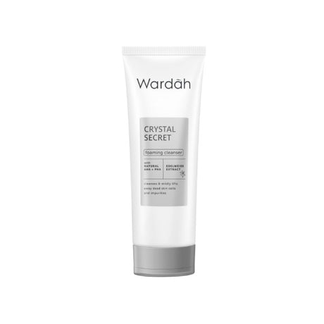 Wardah Crystal Secret Foaming Cleanser With Natural Aha+Pha 100 Ml
