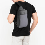 Hush Puppies Tas Pria Kristo Chest Bag In Grey