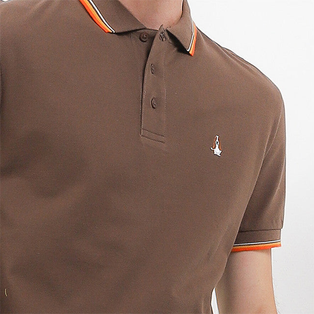 Hush Puppies Pakaian Pria Polo Bezima In Brown