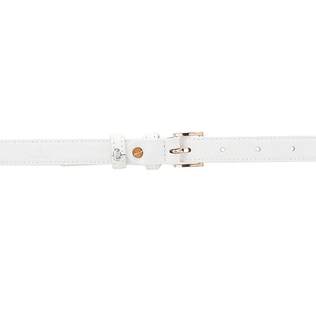 Barbara Ladies Belt In White