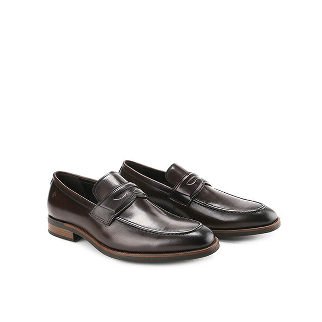 Hush Puppies Sepatu Pria Loafers Fiddler Saddle Loafer In Coffee
