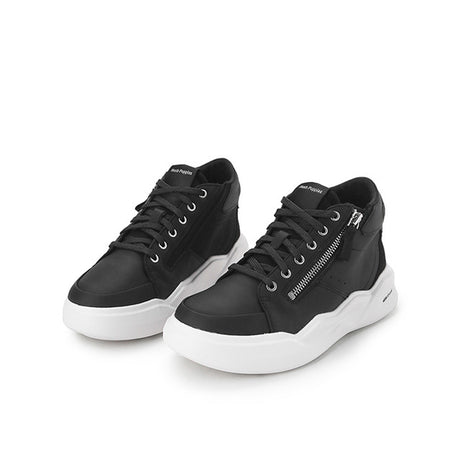 Hush Puppies Sepatu Wanita Sneakers Rush Hi Top Sneaker In Bold Black Leather