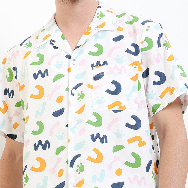 Hush Puppies Pakaian Pria Shirt Crayo In White