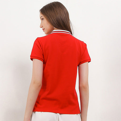 Hush Puppies Pakaian Wanita T shirt Melta Polo In Red