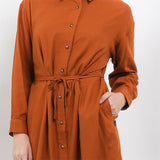 Hush Puppies Pakaian Wanita Dress Bohlani In Camel