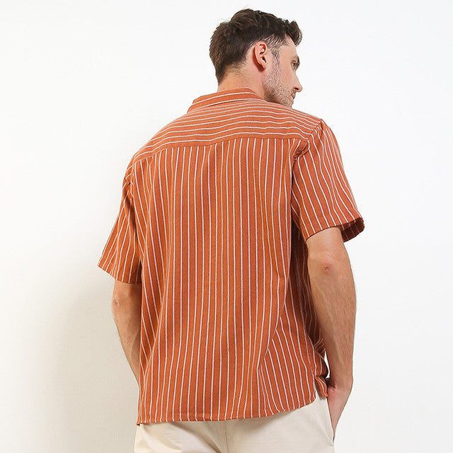Obermain Pakaian Pria Shirt Salvador In Brown