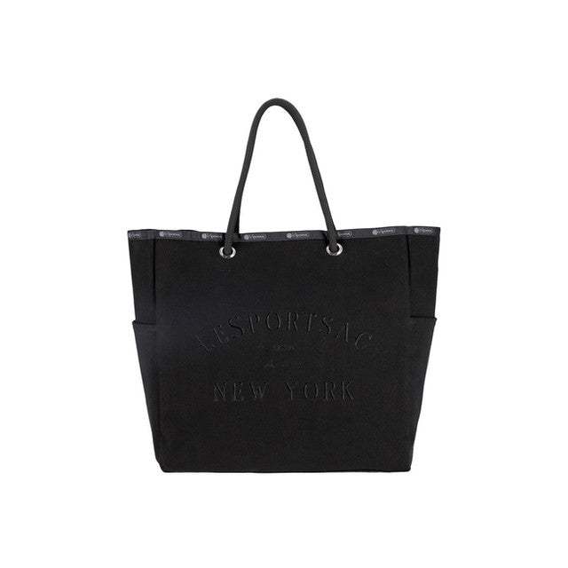 Canvas Easy Tote In Jet Black Canvas