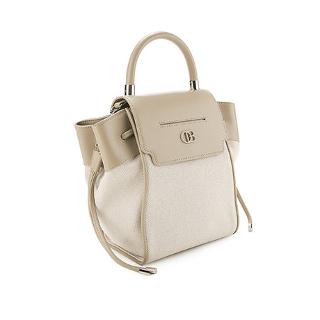 Camila Top Handle Bag In Beige