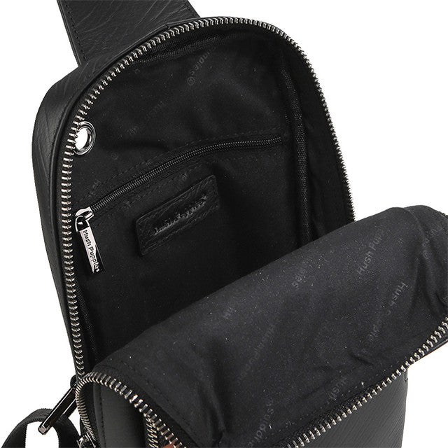 Hush Puppies Tas Pria Madison Chest Bag In Black