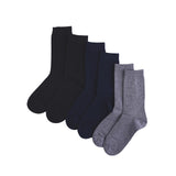 A-Ob Reg Sock In Dk Gray/Navy/Black