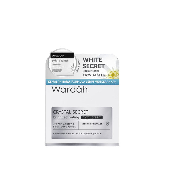 Wardah Crystal Secret Bright Activating Night Cream 30 g