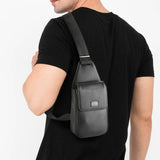 Hush Puppies Tas Pria Ivan Chest Bag In Black