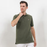 Hush Puppies Pakaian Pria Polo Bsc Tangelo In Olive