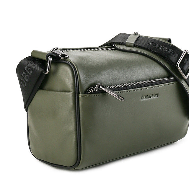 Obermain Bags Pria Sling Bag Bruno Sling Bag In Olive  L