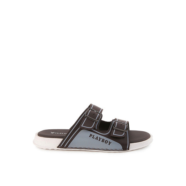 Playboy Sandal Pria Packard Strap 1 In Brown
